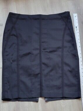 3 FOR $40 Mexx Vintage Y2K Black Pencil Skirt w/ Corset Hook & Eye Back Closure